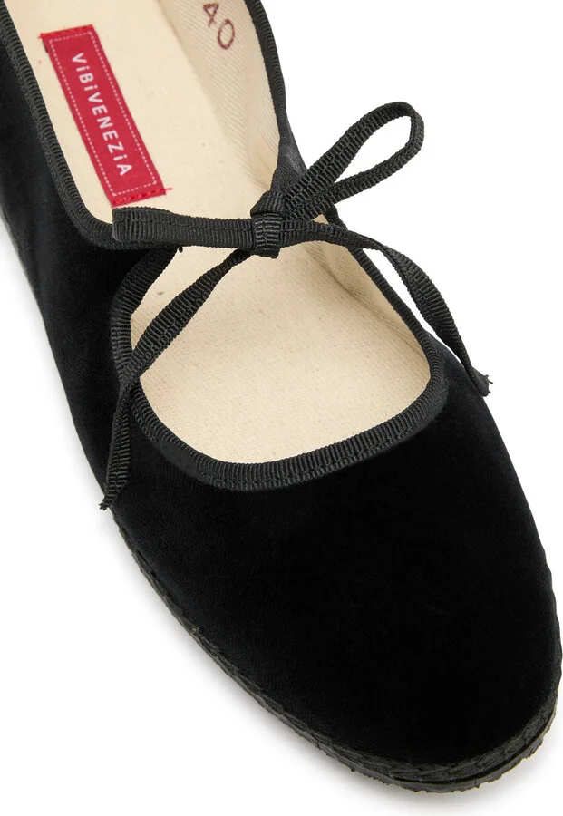 Vibi Venezia Brigitte Velvet Ballet Flats - Image 3