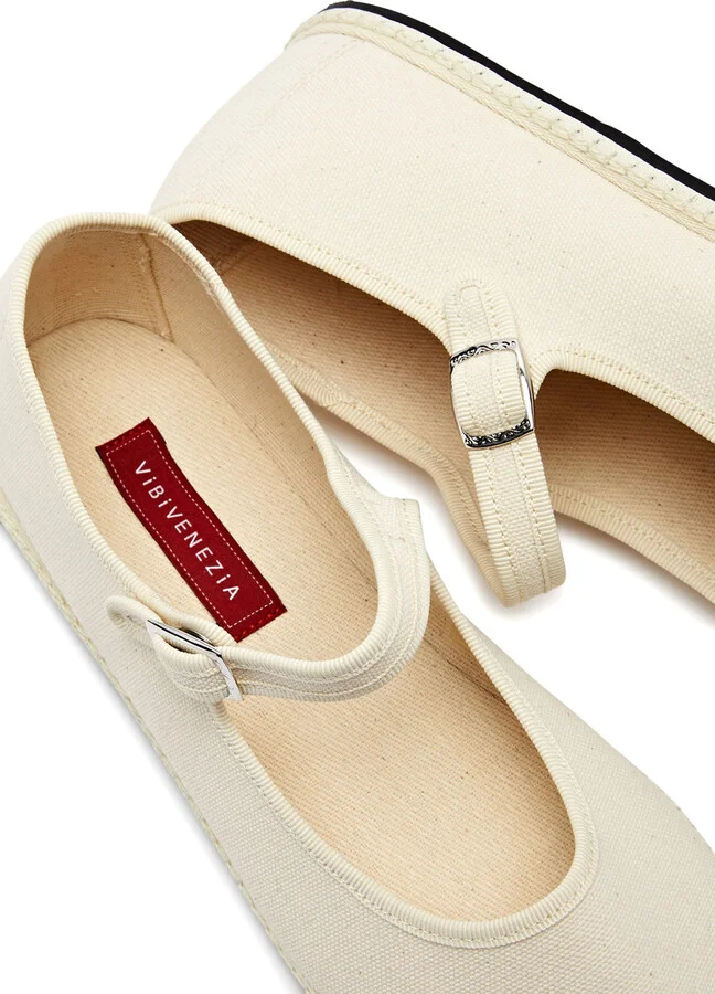 Vibi Venezia Canvas Mary Jane Flats - Image 3