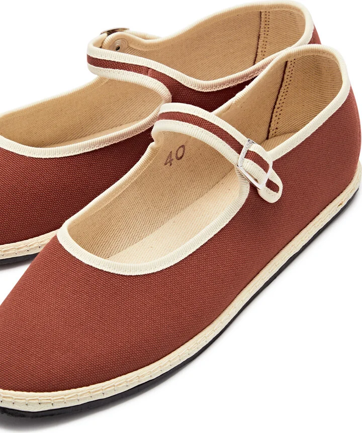Vibi Venezia Canvas Mary Jane Flats - Image 3