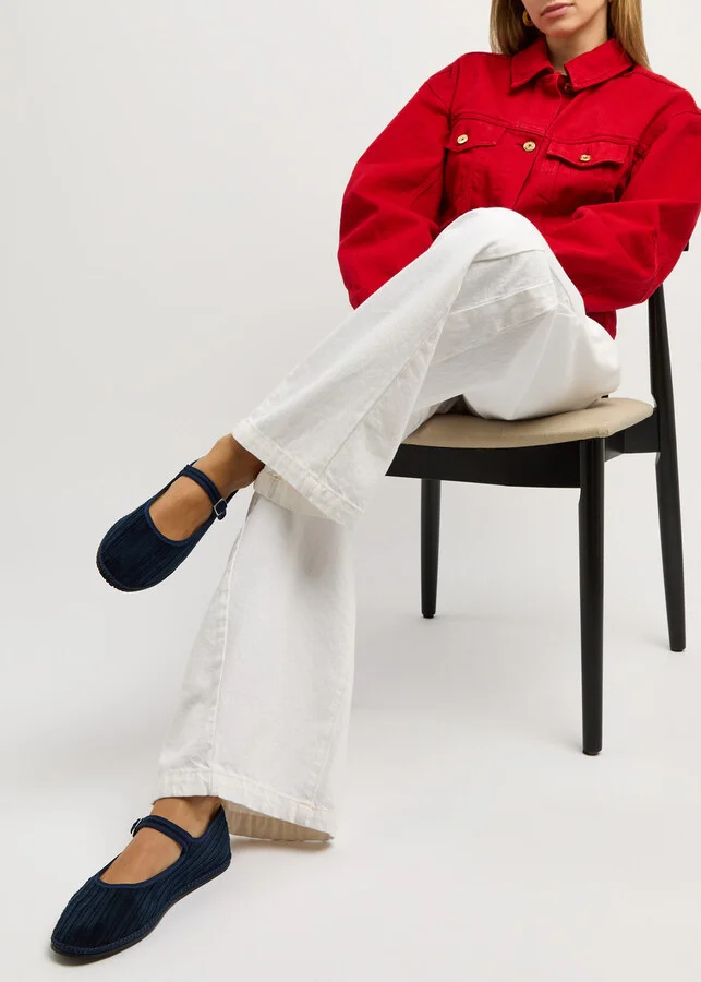 Vibi Venezia Corduroy Mary Jane Flats - Image 5