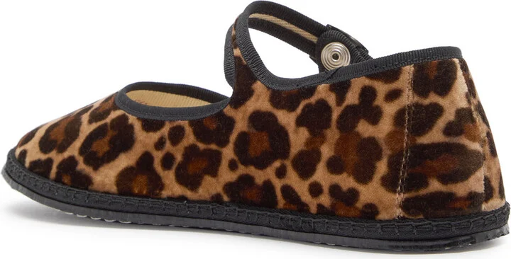 Vibi Venezia Leopard-print Velvet Mary Jane Flats - Image 2