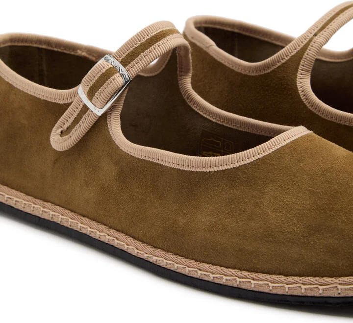 Vibi Venezia Suede Mary Jane Flats - Image 4