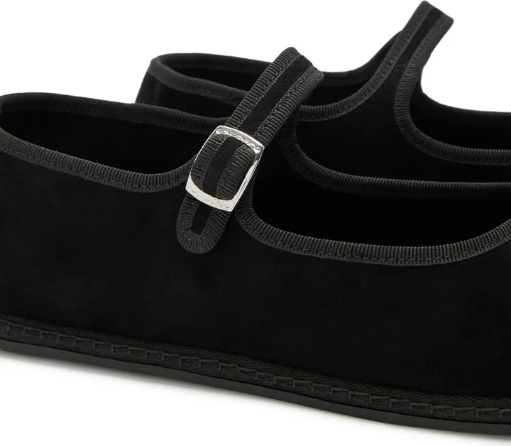 Vibi Venezia Suede Mary Jane Flats - Image 4