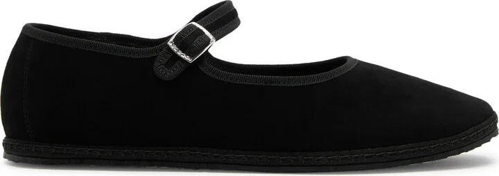Vibi Venezia Suede Mary Jane Flats