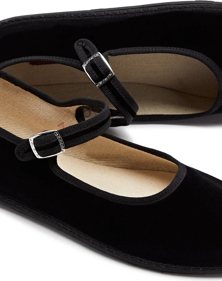 Vibi Venezia Velvet Mary Jane Flats - Image 3