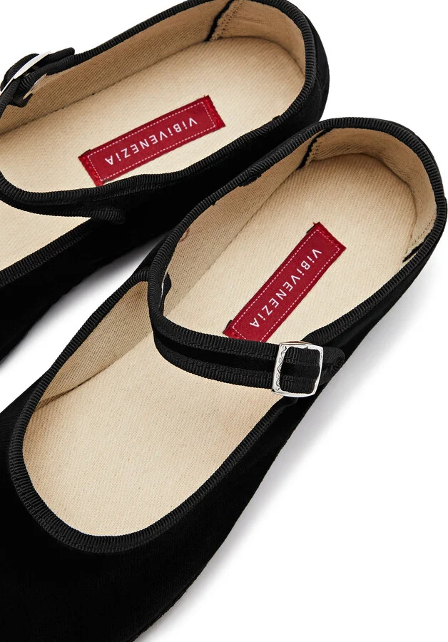 Vibi Venezia Velvet Mary Jane Flats - Image 4