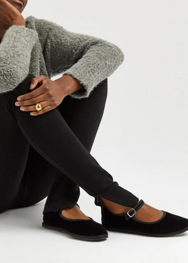 Vibi Venezia Velvet Mary Jane Flats - Image 5