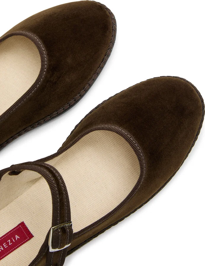 Vibi Venezia Velvet Mary Jane Flats - Image 3