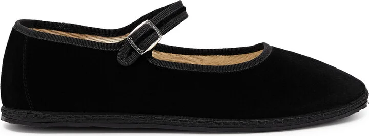 Vibi Venezia Velvet Mary Jane Flats