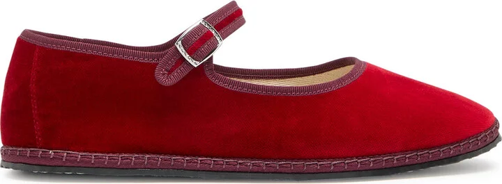 Vibi Venezia Velvet Mary Jane Flats