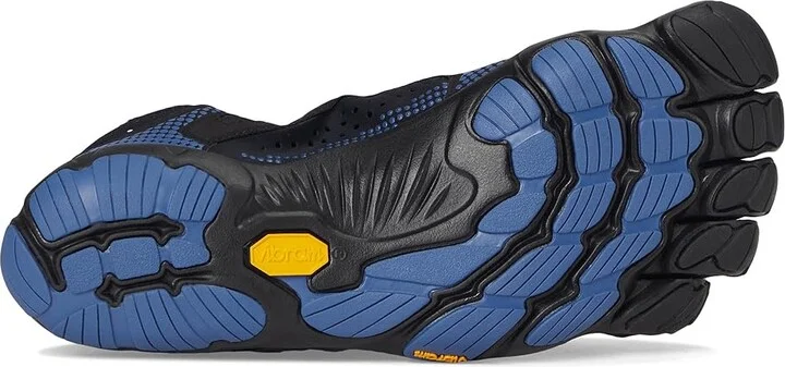 Vibram FiveFingers V-Run Men's Shoes Black/Blue : EU 40 (US Men's 8-8.5) D - Medium, Synthetic/Textile - Image 3
