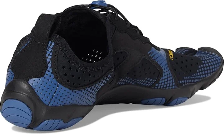 Vibram FiveFingers V-Run Men's Shoes Black/Blue : EU 40 (US Men's 8-8.5) D - Medium, Synthetic/Textile - Image 4