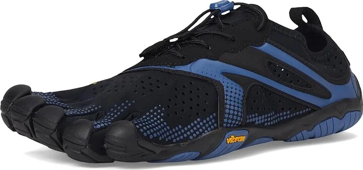 Vibram FiveFingers V-Run Men's Shoes Black/Blue : EU 40 (US Men's 8-8.5) D - Medium, Synthetic/Textile - Image 5