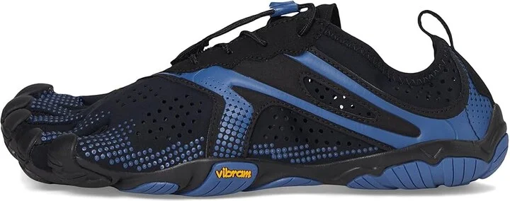 Vibram FiveFingers V-Run Men's Shoes Black/Blue : EU 40 (US Men's 8-8.5) D - Medium, Synthetic/Textile - Image 6