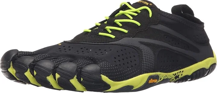 Vibram FiveFingers V-Run Men's Shoes Black/Yellow : EU 40 (US Men's 8-8.5) D - Medium, Synthetic/Textile - Image 2