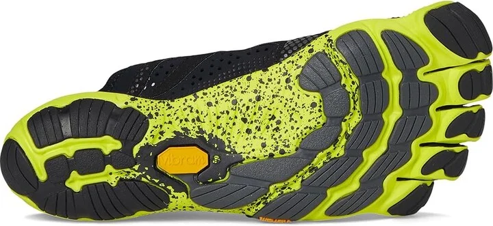 Vibram FiveFingers V-Run Men's Shoes Black/Yellow : EU 40 (US Men's 8-8.5) D - Medium, Synthetic/Textile - Image 4