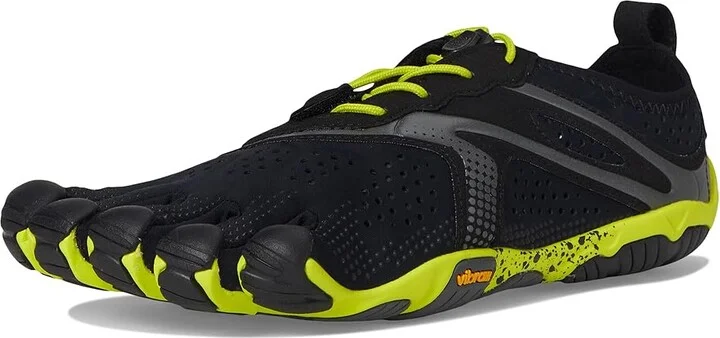 Vibram FiveFingers V-Run Men's Shoes Black/Yellow : EU 40 (US Men's 8-8.5) D - Medium, Synthetic/Textile - Image 6