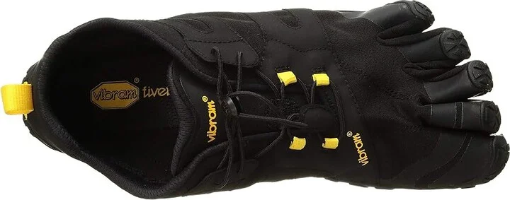 Vibram FiveFingers V-Trail 2.0 Men's Shoes Black/Yellow : EU 38 (US Men's 6.5-7) D - Medium, Textile - Image 3