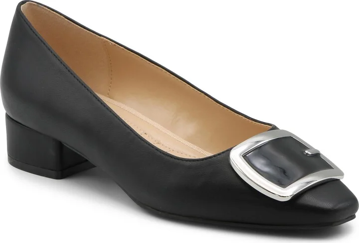 Vic Buckle Kitten Heel Pump