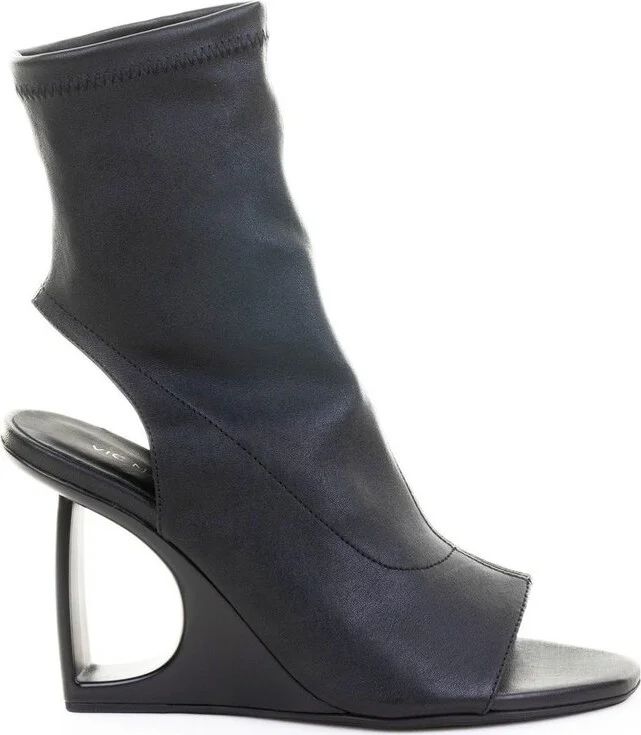 Vic Matie Cut Out Detailed Heeled Boots