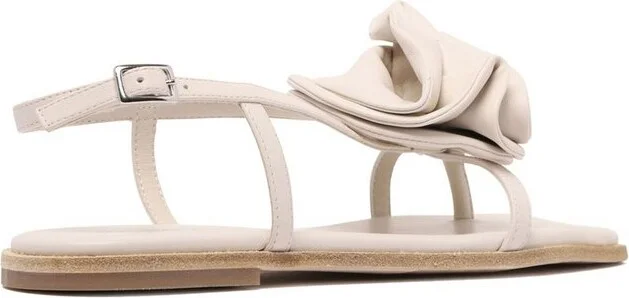 Vic Matie Floral Applique Singback Sandals