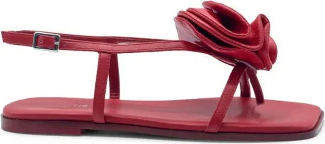 Vic Matie Floral Applique Singback Sandals