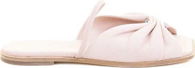 Vic Matie Pleated Slide Sandals