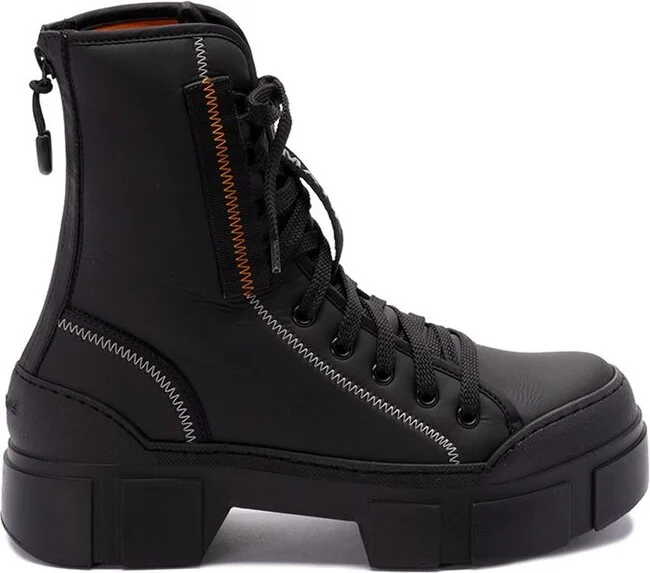 Vic Matie Roccia Round Toe Lace-Up Boots