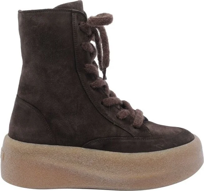 Vic Matie Round-Toe Lace-Up Ankle Boots