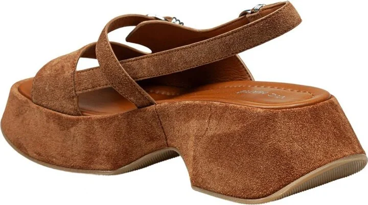 Vic Matie Sandal In Crust With Woven Sashes On The Front - Image 3