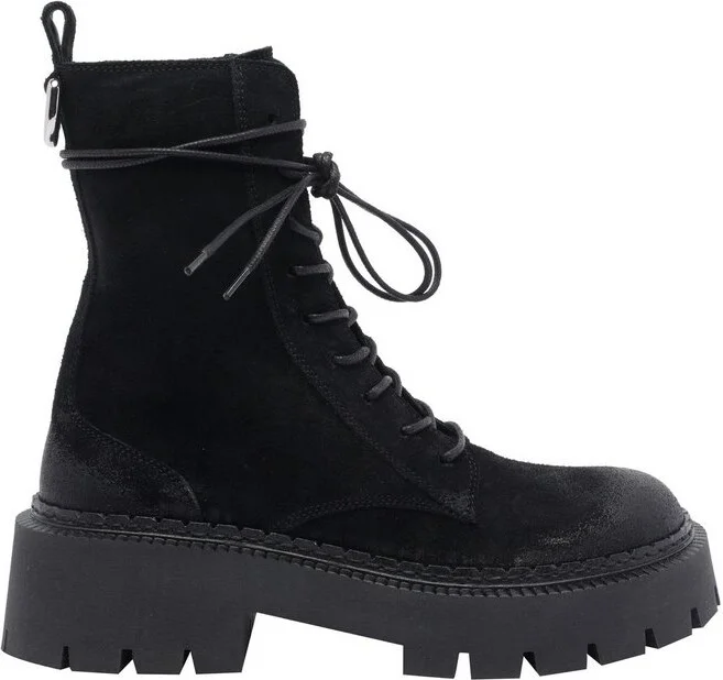 Vic Matie Side Zipped Lace-Up Ankle Boots