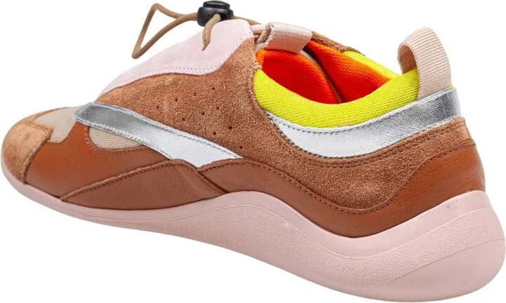Vic Matie Sneakers In Split Leather, Calfskin And Mesh - Image 3
