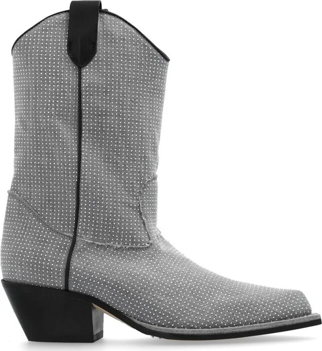 Vic Matie Studded Western Ankle Boots