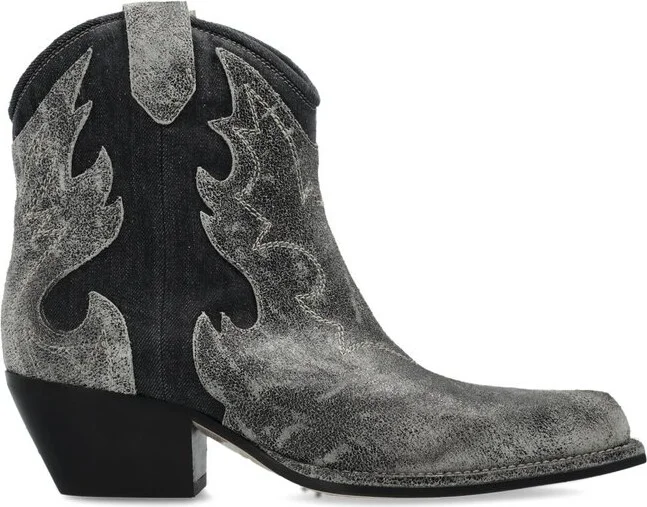 Vic Matie Western Stitch Ankle Boots