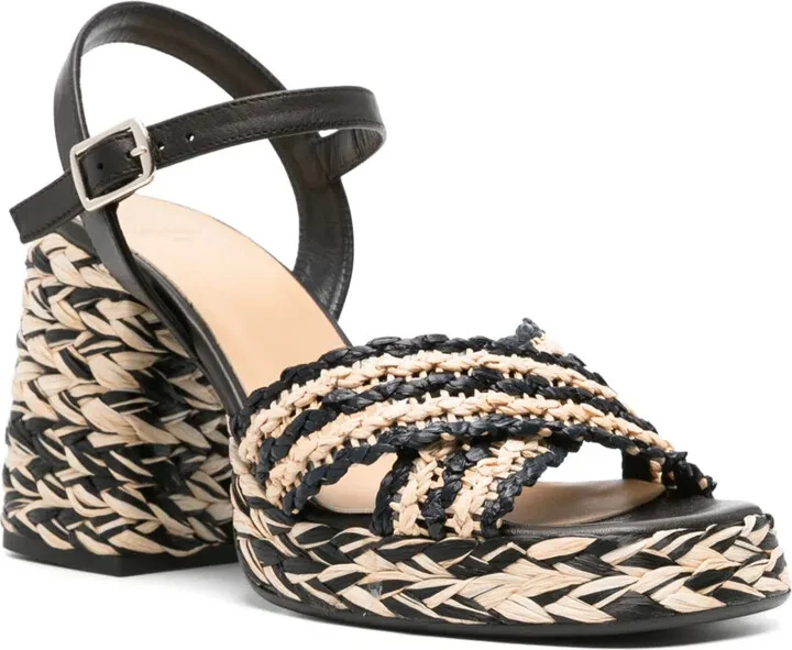 Vicen 95mm raffia sandals - Image 2