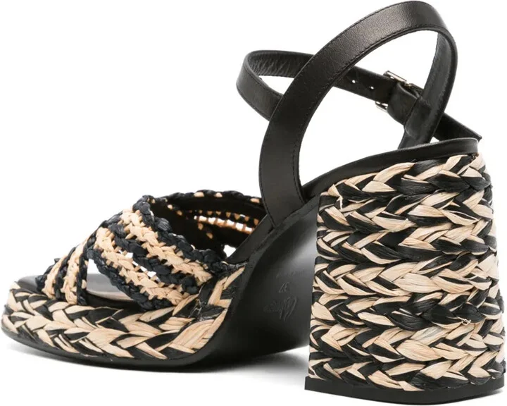 Vicen 95mm raffia sandals - Image 3