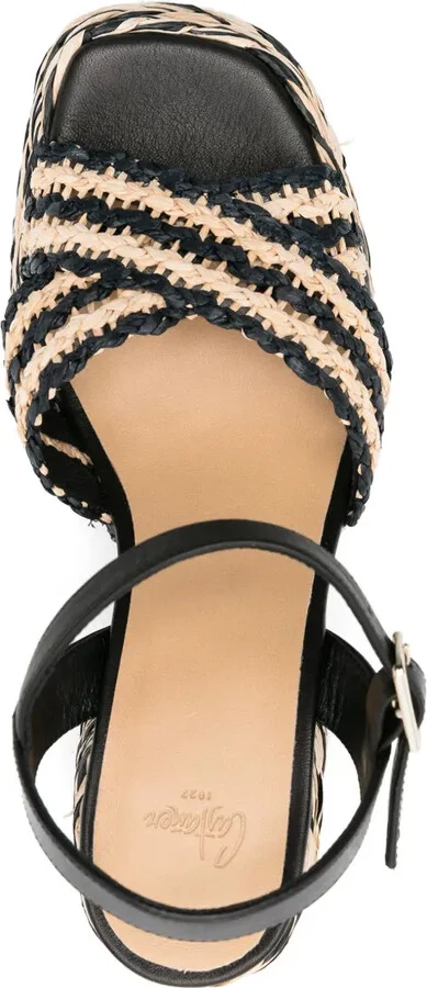 Vicen 95mm raffia sandals - Image 4