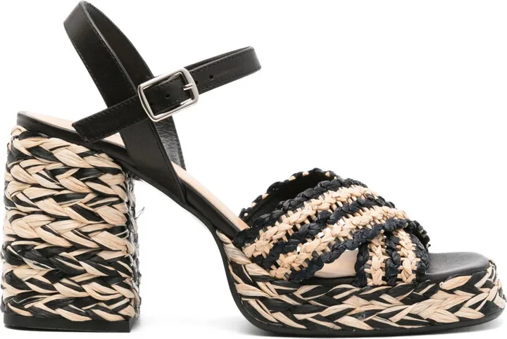 Vicen 95mm raffia sandals