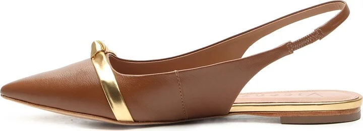 Vicenza Burnie Leather Slingback - Image 2