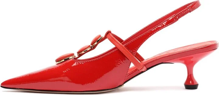 Vicenza Servia Patent Sling-Back - Image 2