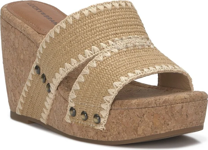 Vickta Raffia Platform Wedge