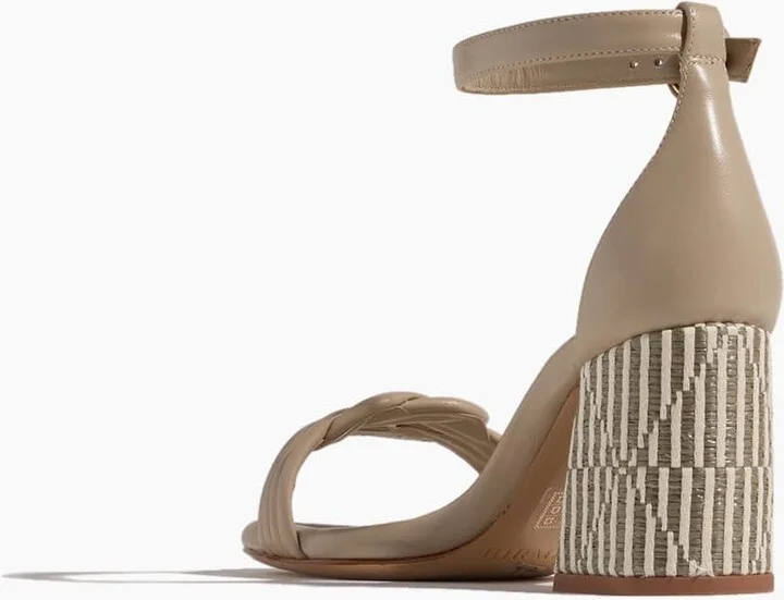 Vicky Bounce Raffia Sandal in Chalk - Image 3
