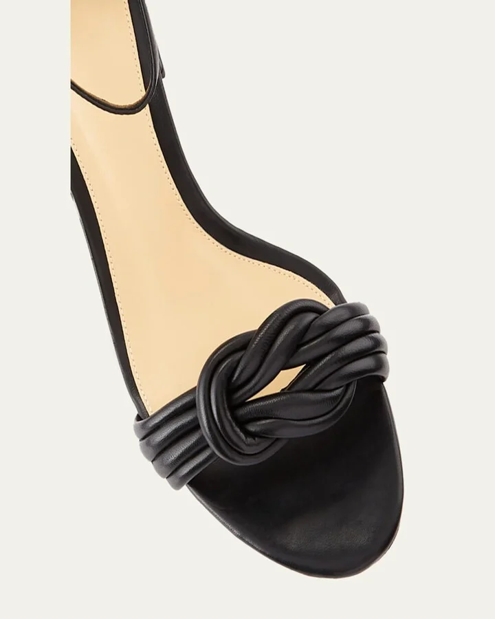 Vicky Knot Leather Sandals - Image 2