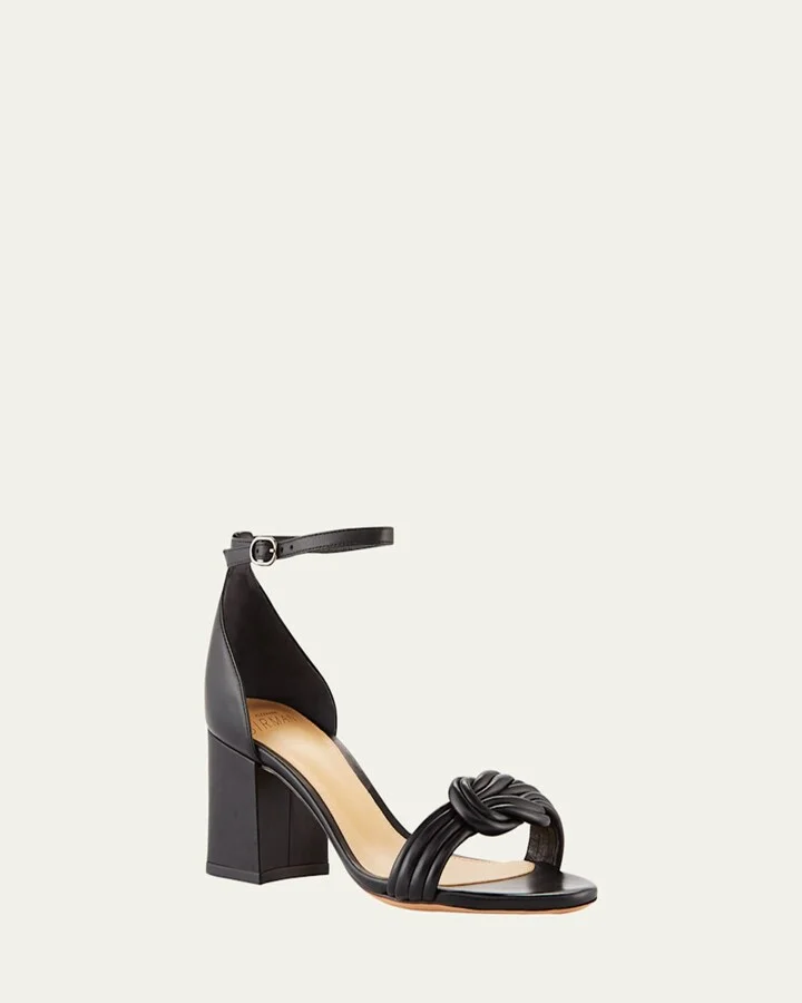 Vicky Knot Leather Sandals - Image 3