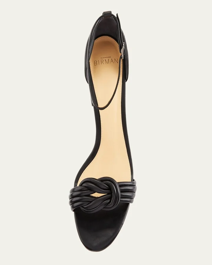 Vicky Knot Leather Sandals - Image 4