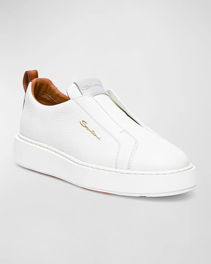Vicky Leather Slip-On Sneakers - Image 3