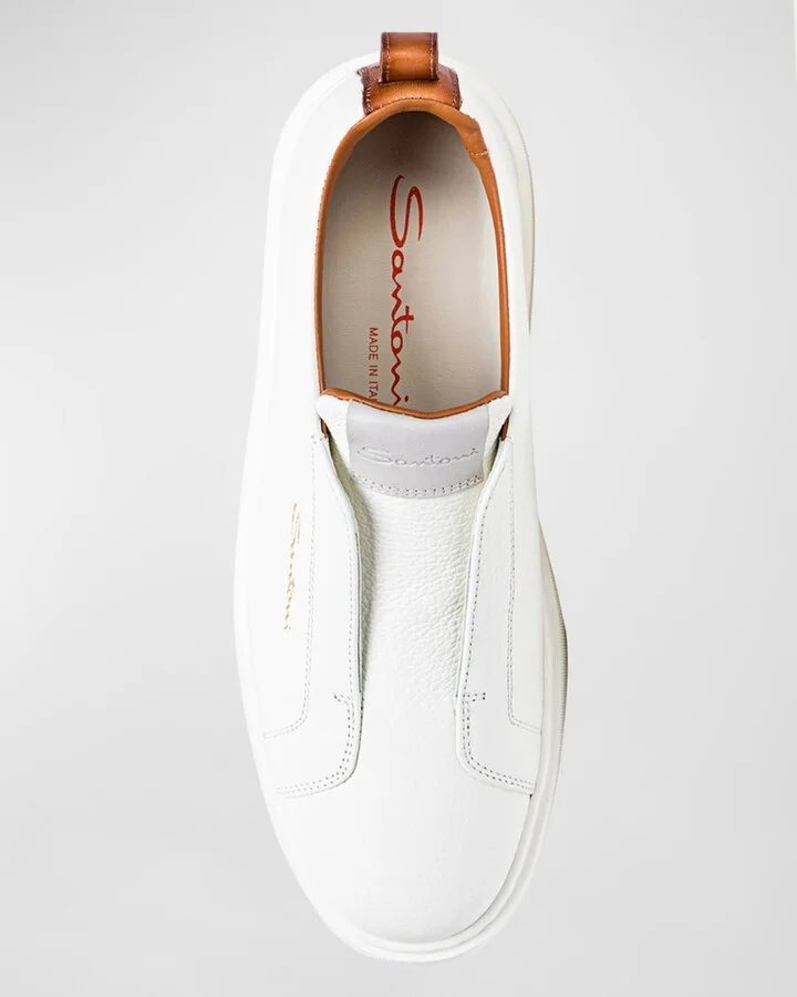 Vicky Leather Slip-On Sneakers - Image 4