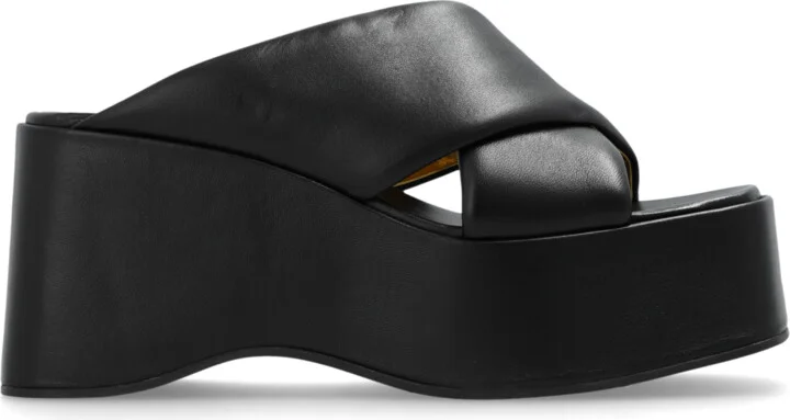 ‘Vicky’ Platform Slides, , - Black