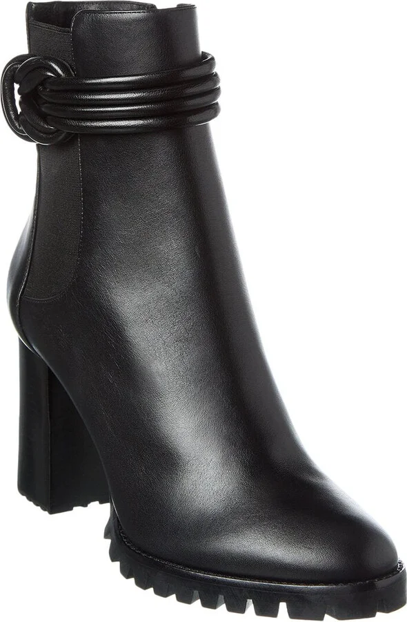 Vicky Waterproof Leather Combat Boot