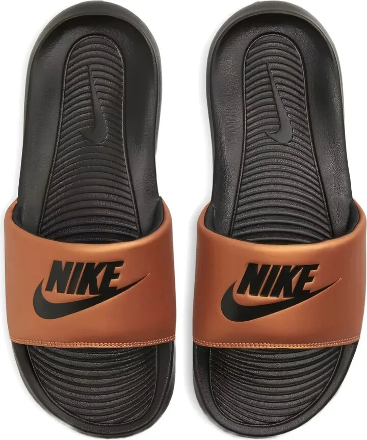 Victori One "Black/Black Metallic Cooper" slides - Image 2